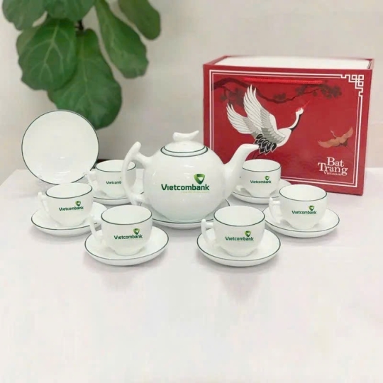 Bộ bình trà Bát Tràng mã BBT032