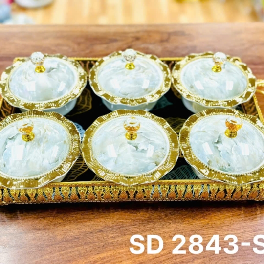 Khay, hũ đựng mứt - KH004
