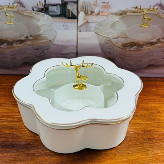 Khay, hũ đựng mứt - KH024