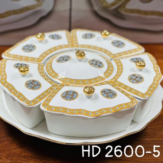 Khay, hũ đựng mứt - KH027
