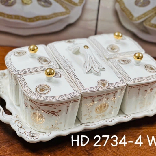 Khay, hũ đựng mứt - KH039