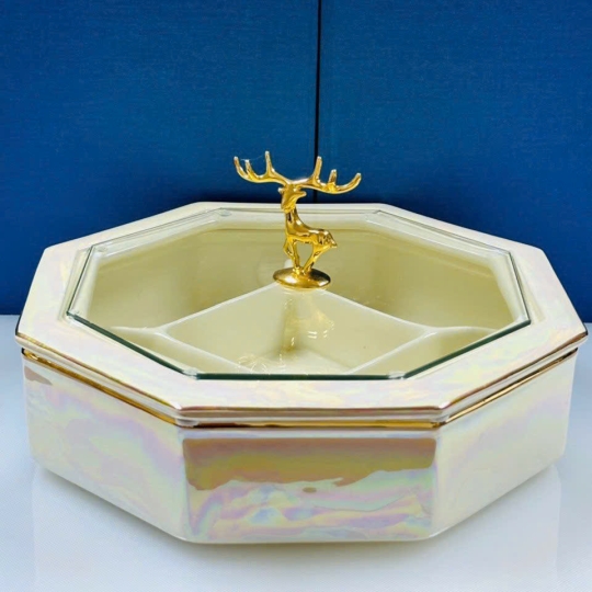 Khay, hũ đựng mứt - KH045
