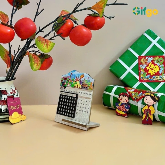 Lịch Gỗ Để Bàn - LĐB020