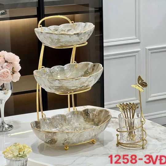 Khay, hũ đựng mứt - KH003