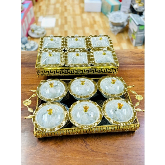 Khay, hũ đựng mứt - KH022