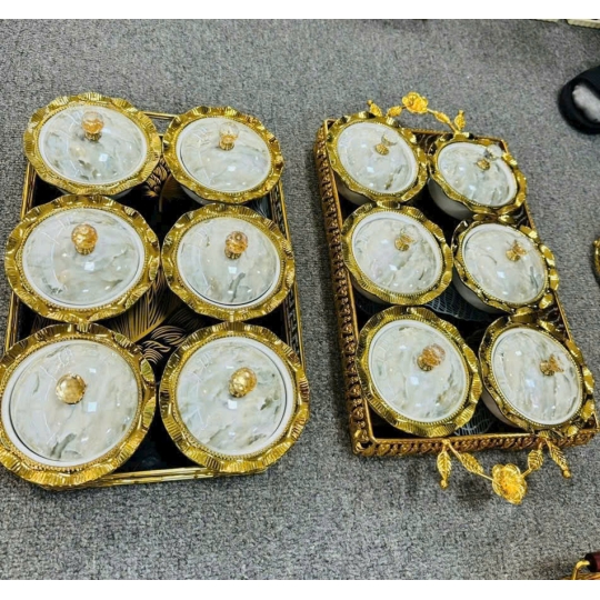 Khay, hũ đựng mứt - KH004