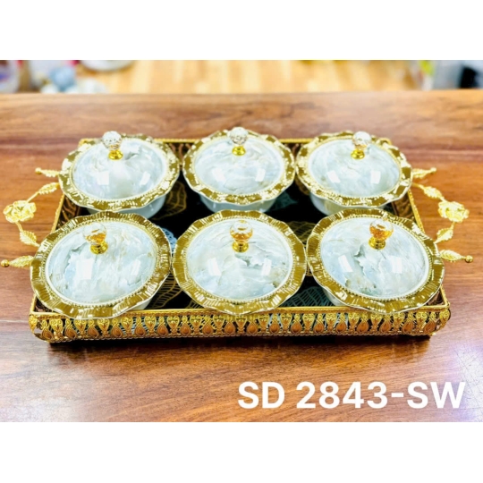 Khay, hũ đựng mứt - KH004
