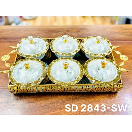 Khay, hũ đựng mứt - KH004